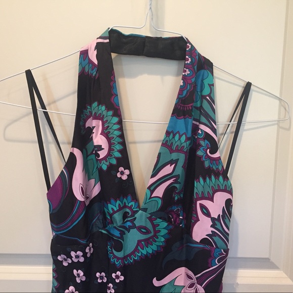 LAUNDRY-Shelli Segal silk halter dress, Size 0 - Picture 2 of 6